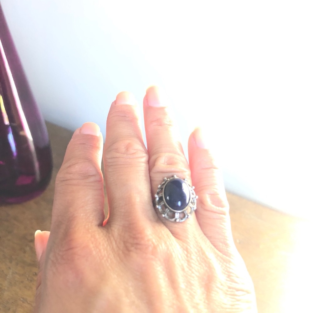 Charoite Silver Ring - image 4